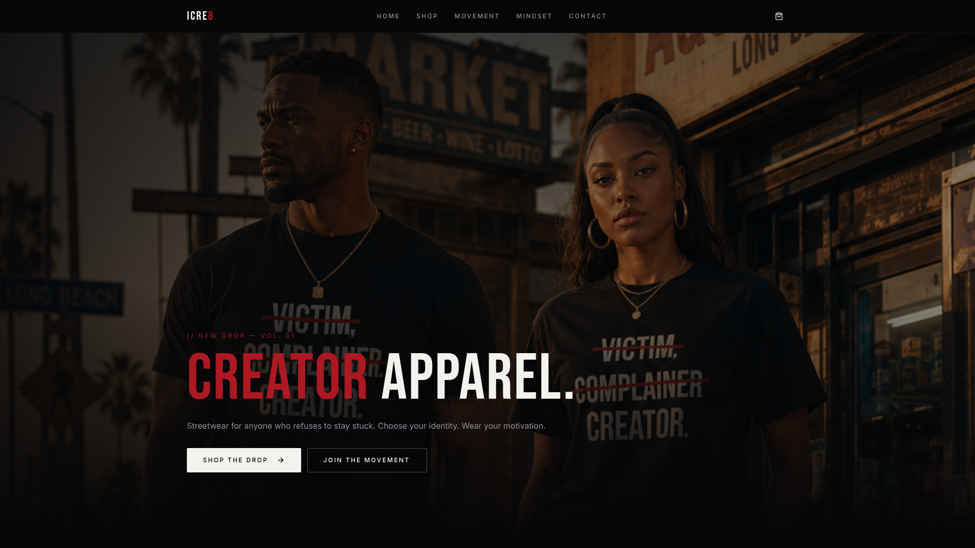 ICRE8 Creator Apparel